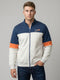 Men Blue Self Design Turtle Neck Full Sleeve Sweatshirt