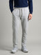 Men Grey Solid Regular Fit Lower