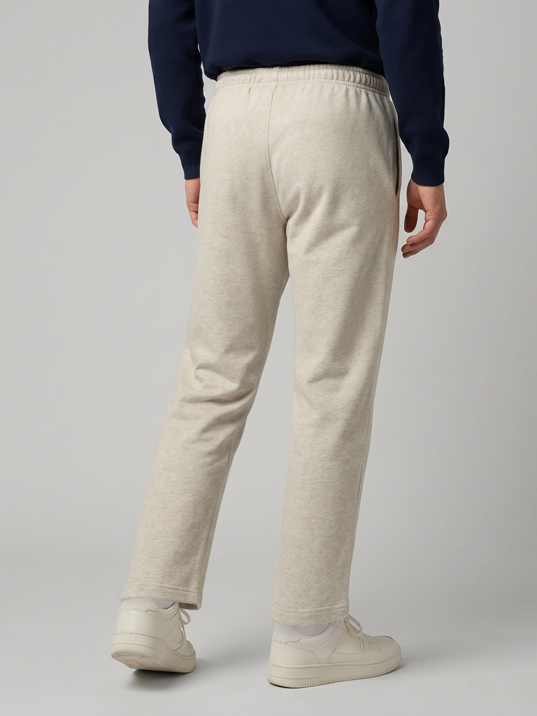 Men Beige Solid Regular Fit Winter Lower