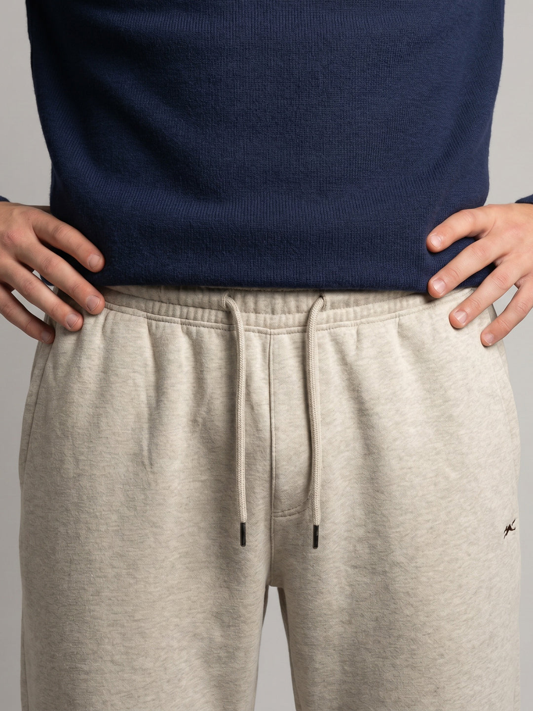 Men Beige Solid Regular Fit Winter Lower