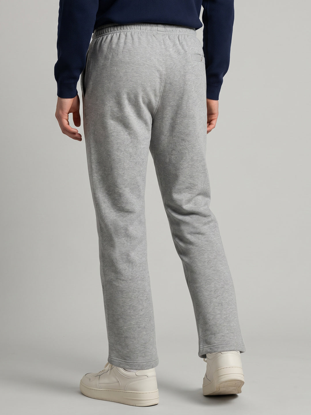 Men Grey Solid Regular Fit Lower