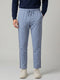 Men Sky Blue Solid Regular Fit Lower