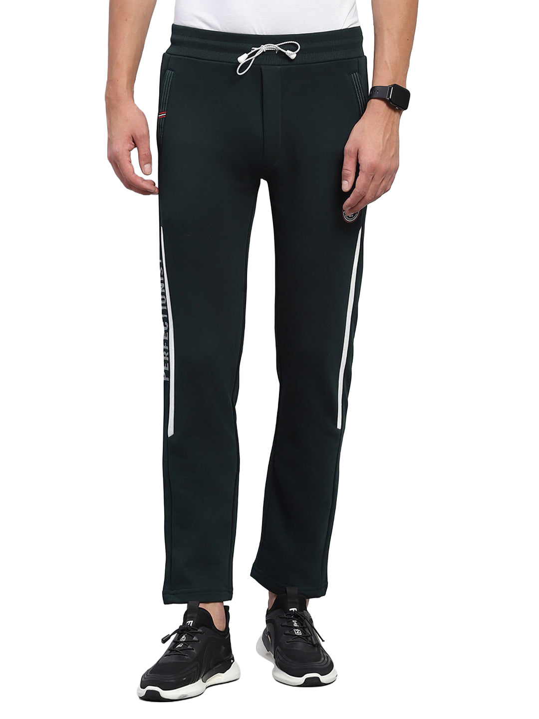 Men Green Printed Regular Fit Winter Lower