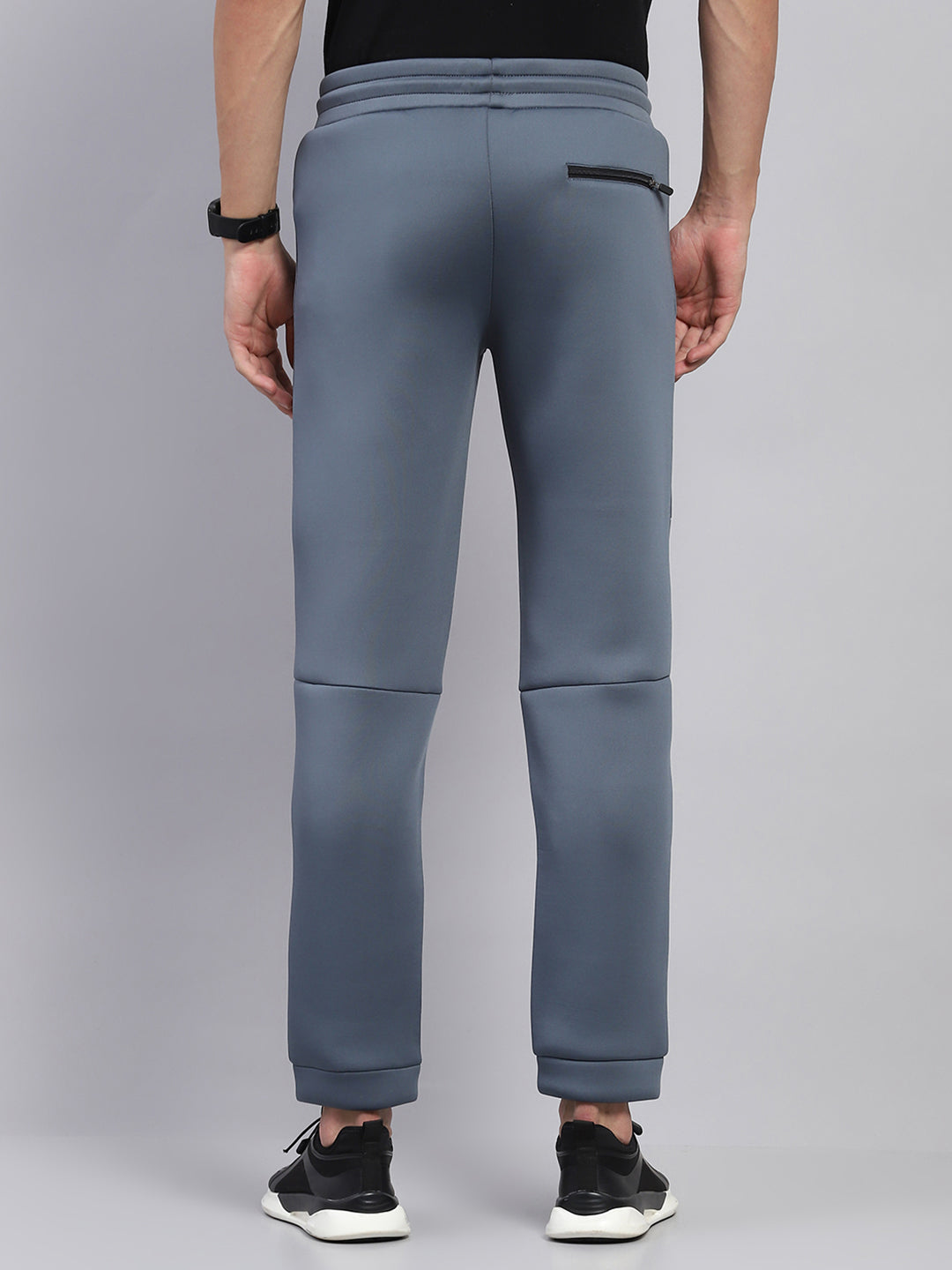 Men Grey Printed Regular Fit Winter Lower