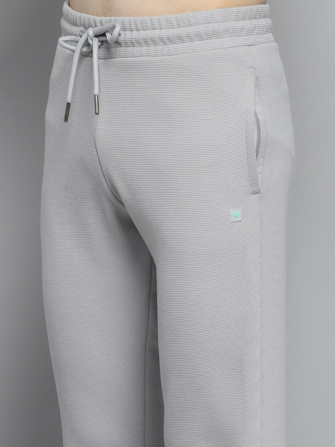 Men Grey Printed Hooded Full Sleeve Winter Tracksuit