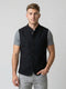 Men Olive Solid Collar Sleeveless Jacket