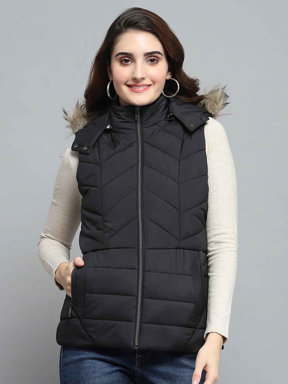 Half Pattern Jacket Buy Half Jacket For Women Online - Women Sleeveless Jacket - Monte Carlo