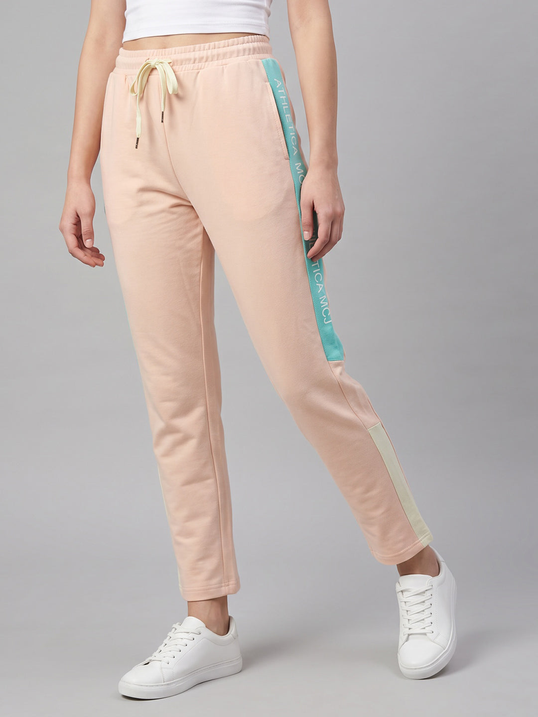 Women Peach Printed Regular Fit Winter Lower