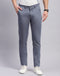Men Grey Solid Regular Fit Trouser