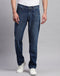Men Blue Light Wash Regular Fit Denim