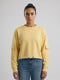Rock.it Women Yellow Solid Round Neck Full Sleeve Sweatshirt