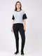 Rock.it Women Black & Grey Solid Round Neck Half Sleeve Cords Set