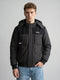 Men Grey Solid Detachable Hood Full Sleeve Parka Jacket