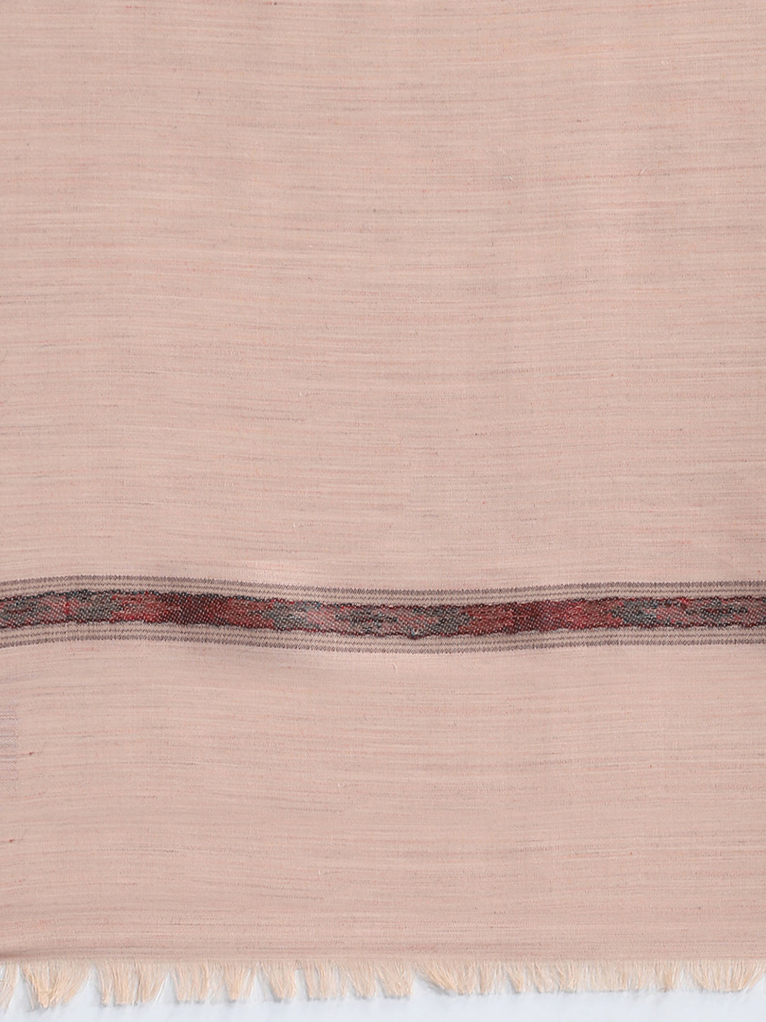 Men Beige Self Design Lohi Shawl