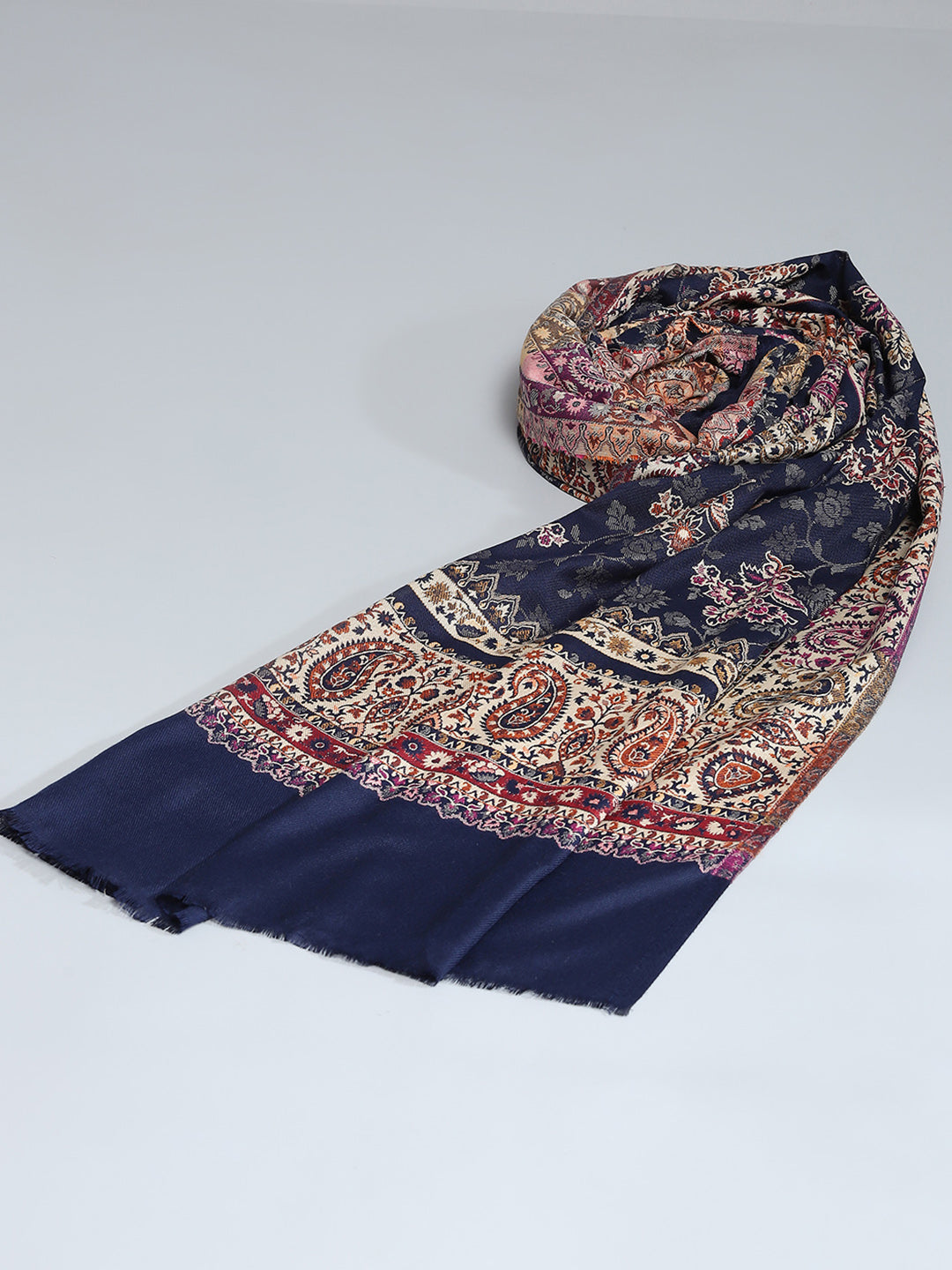 Women Multicolor Self Design Shawl