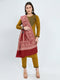 Women Maroon Solid Polyester Shawl