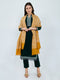 Women Mustard Paisley Print Polyester Shawl