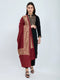 Women Maroon Traditional Motifs Polyester Acrylic Shawl