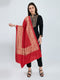Women Red Traditional Motifs Polyester Acrylic Shawl