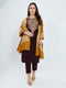 Women Mustard Traditional Motifs Polyester Acrylic Shawl