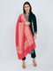 Women Red Traditional Motifs Polyester Acrylic Shawl
