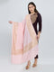 Women Pink Traditional Motifs Polyester Acrylic Shawl