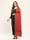 Women Red Self Design Shawl
