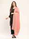 Women Peach Self Design Shawl