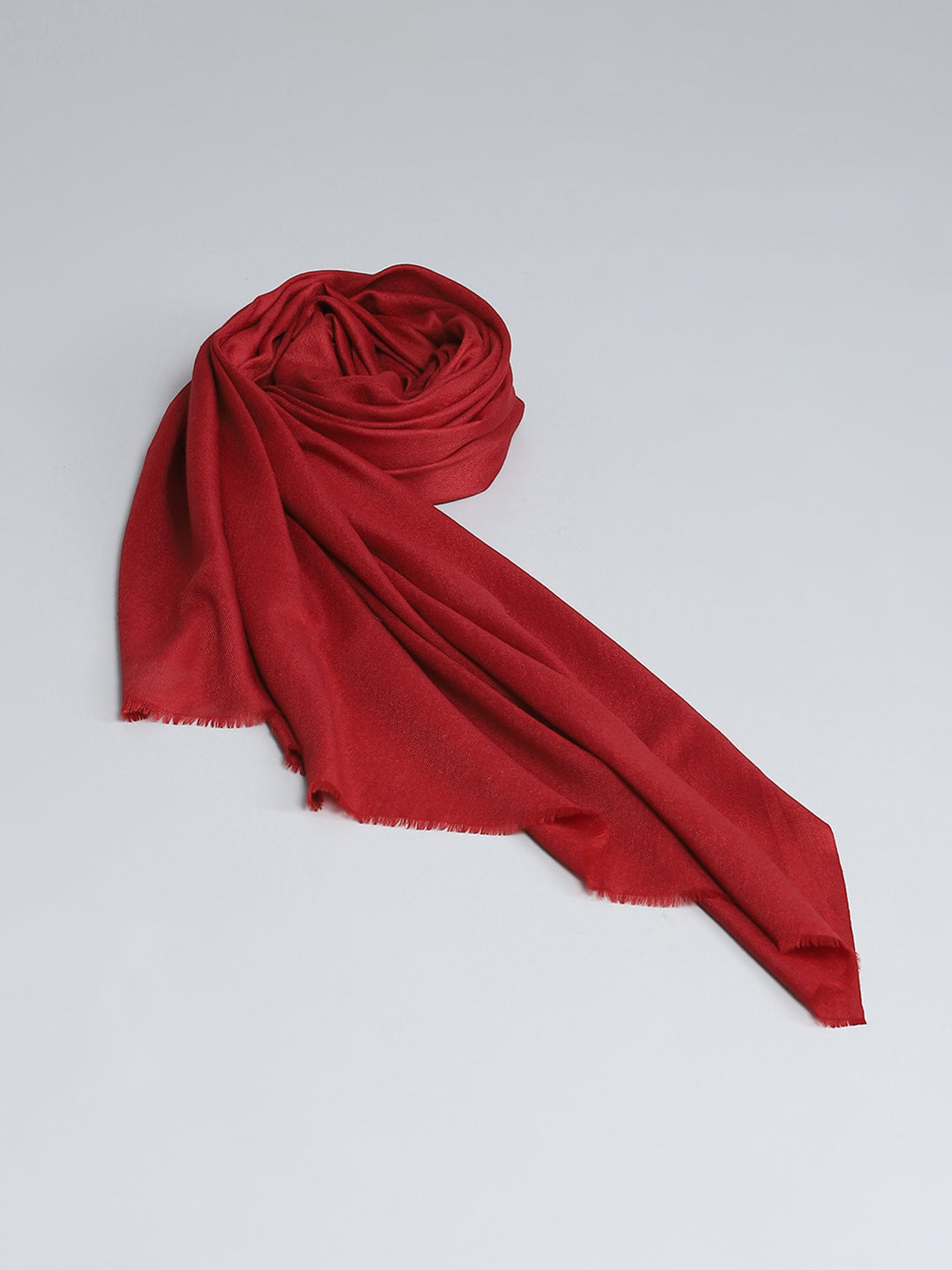 Women Maroon Self Design Shawl