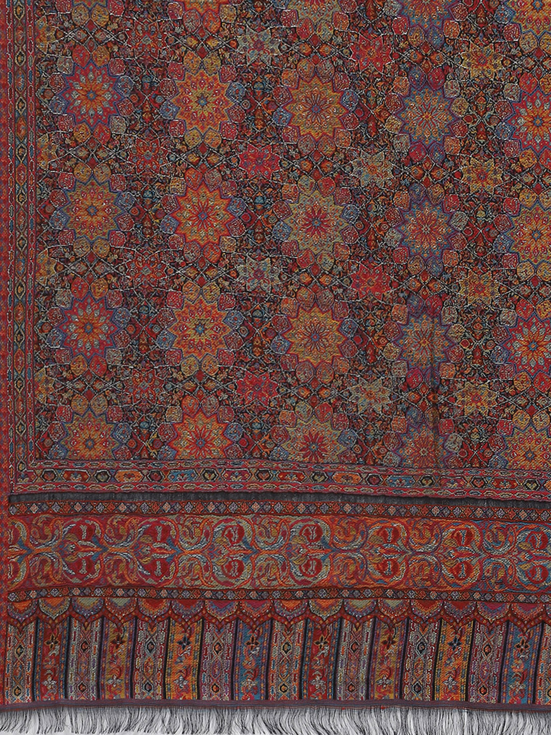 Women Multicolor Self Design Shawl