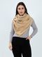 Women Mustard Embroidered Polyester Acrylic Stole