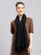 Women Black Self Design Stole