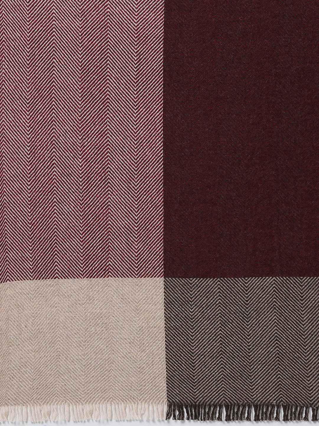 Women Multicolor Self Design Wool Stole