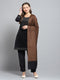 Women Brown Self Design Stole