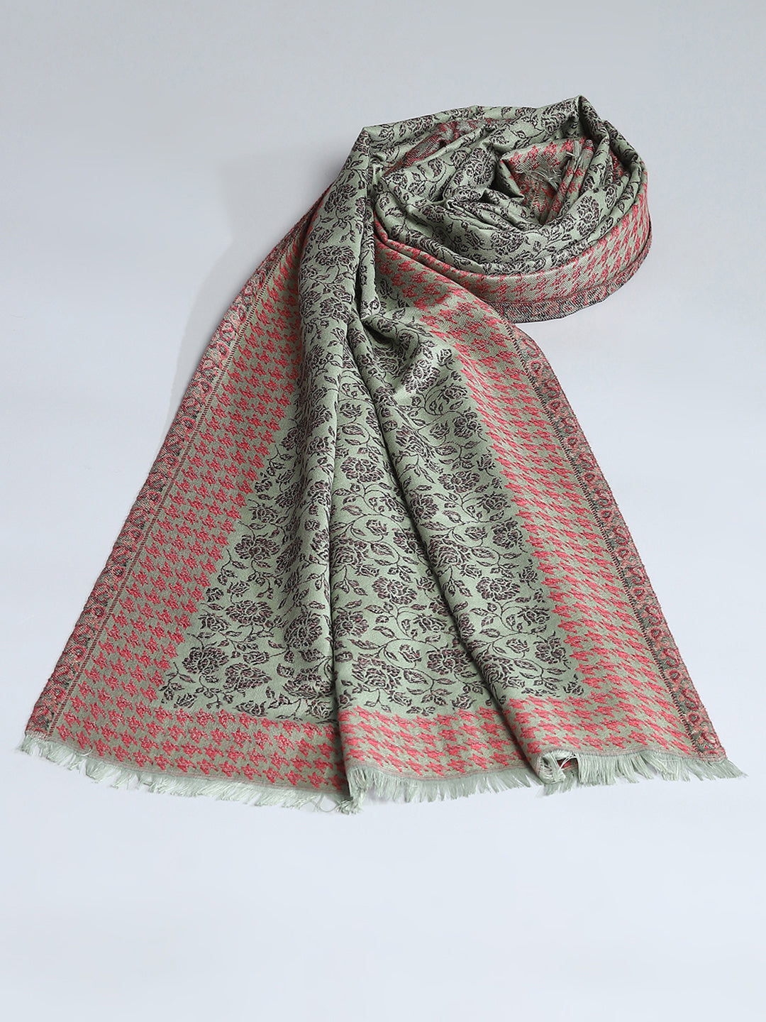 Women Multicolor Self Design Stole