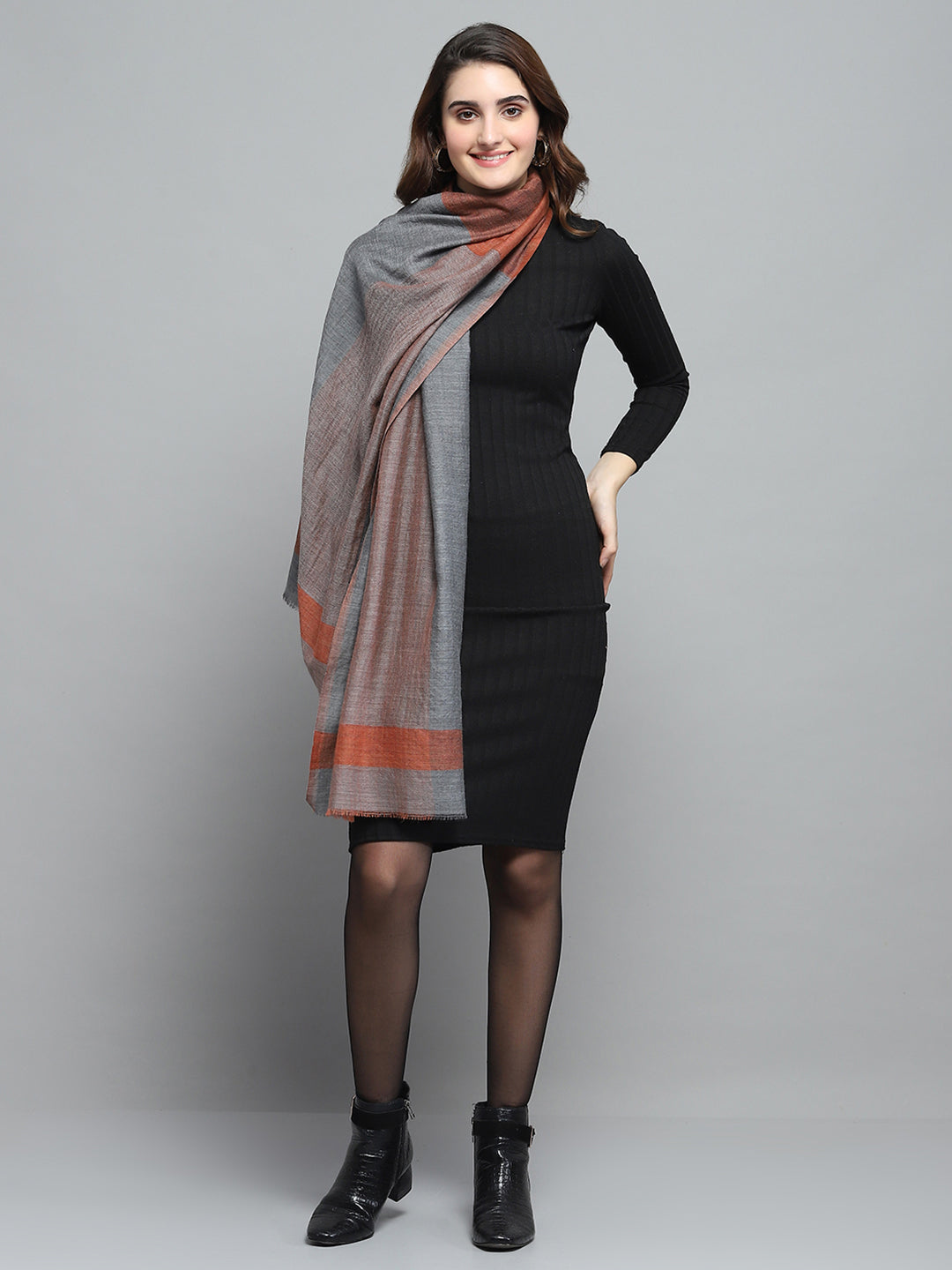 Buy Women Multicolor Self Design Stole Online in India - Monte Carlo