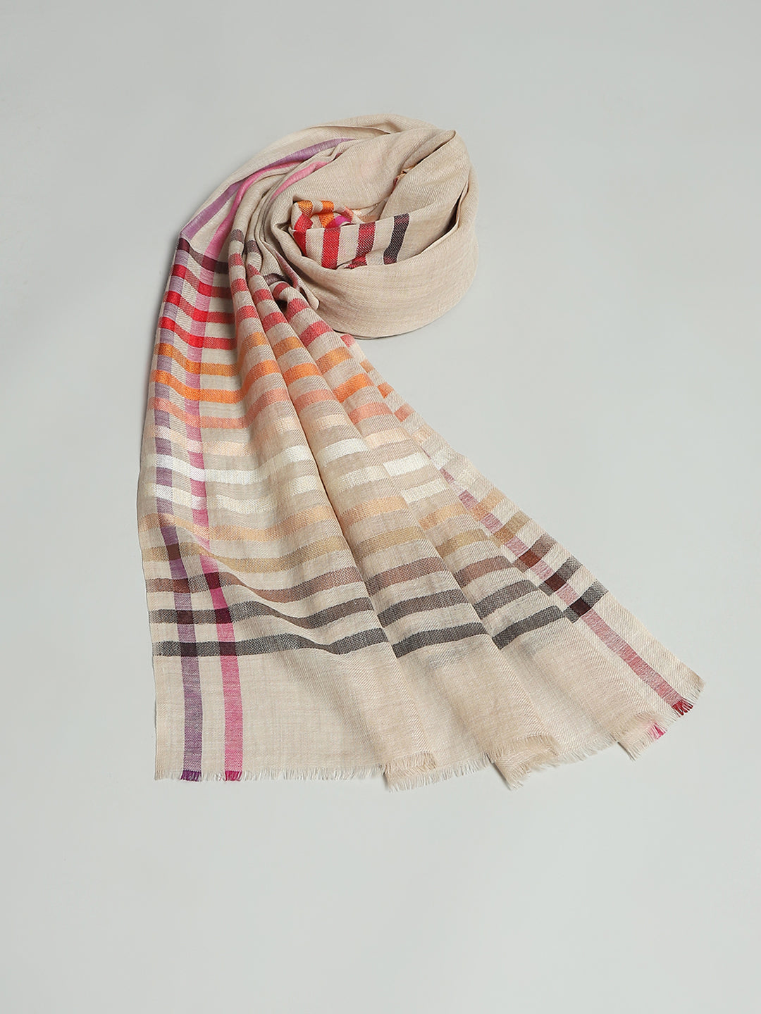 Women Multicolor Self Design Stole