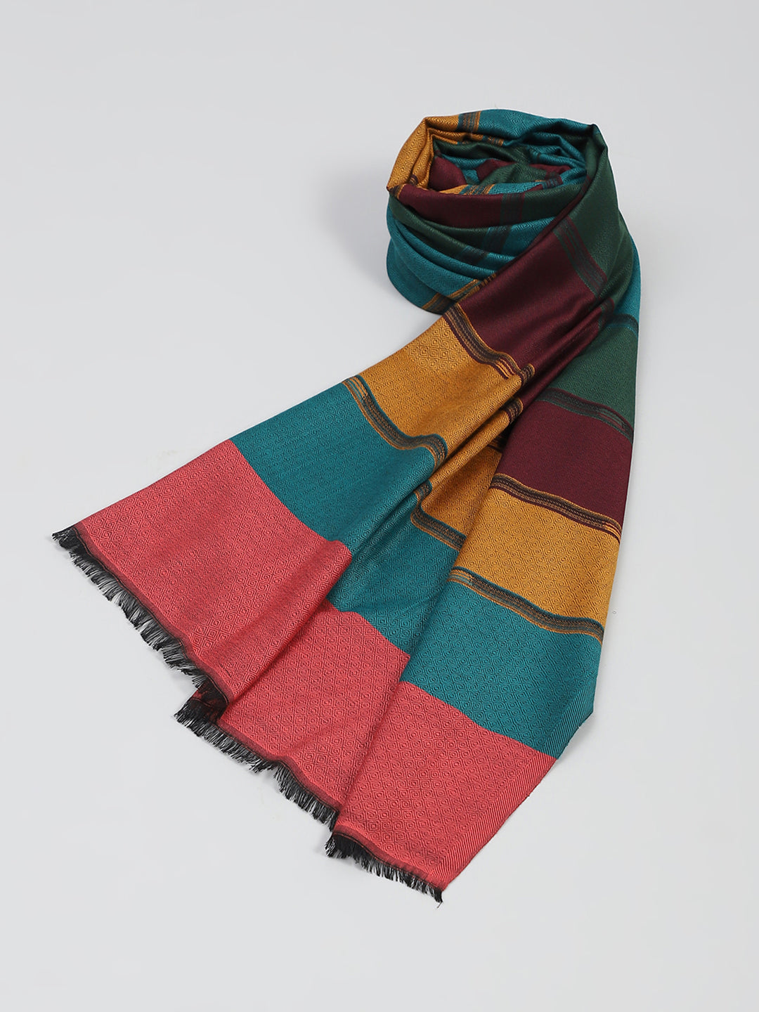 Women Multicolor Self Design Stole