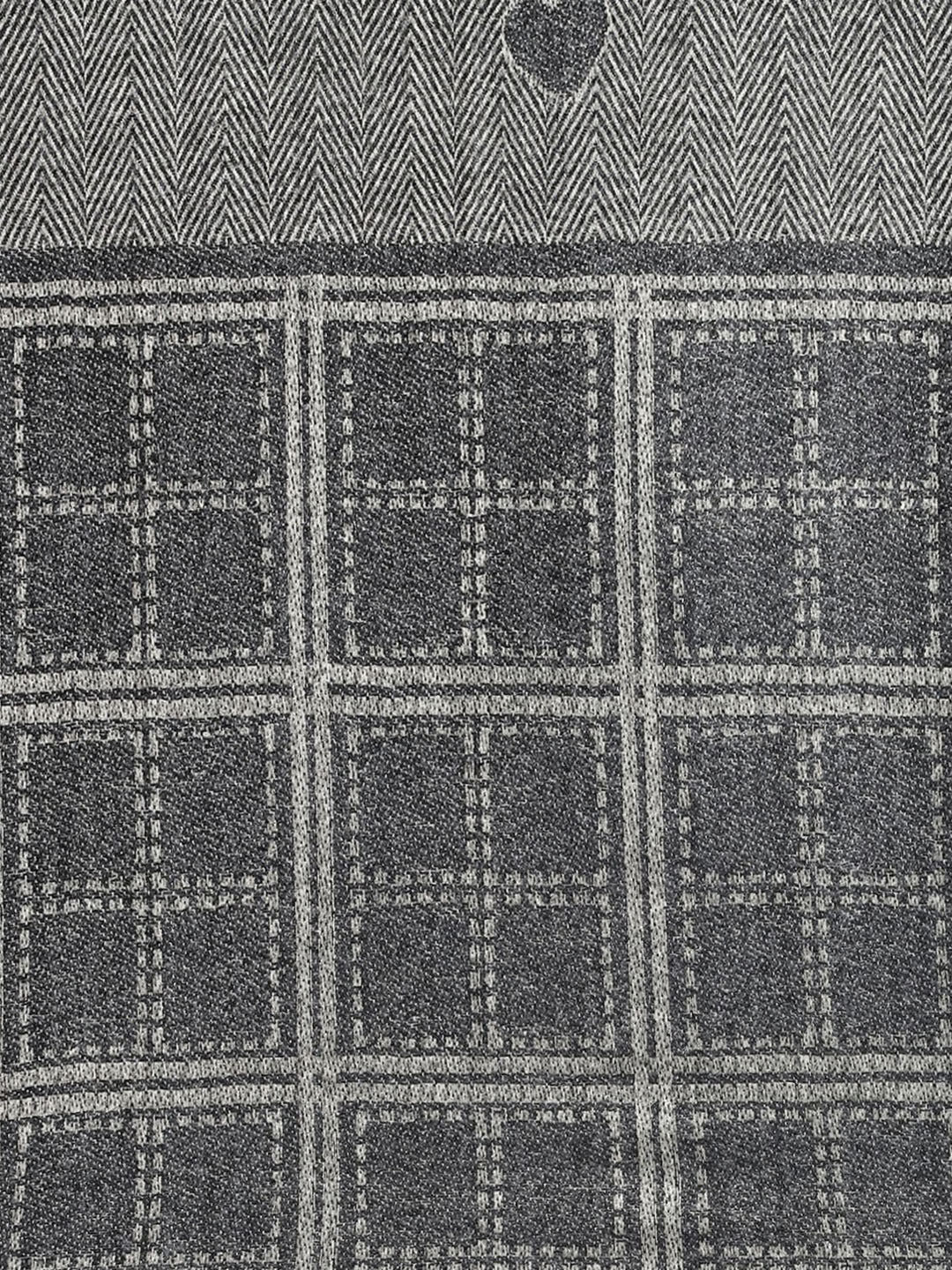 Women Grey Self Design Stole