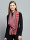 Women Pink Self Design Stole