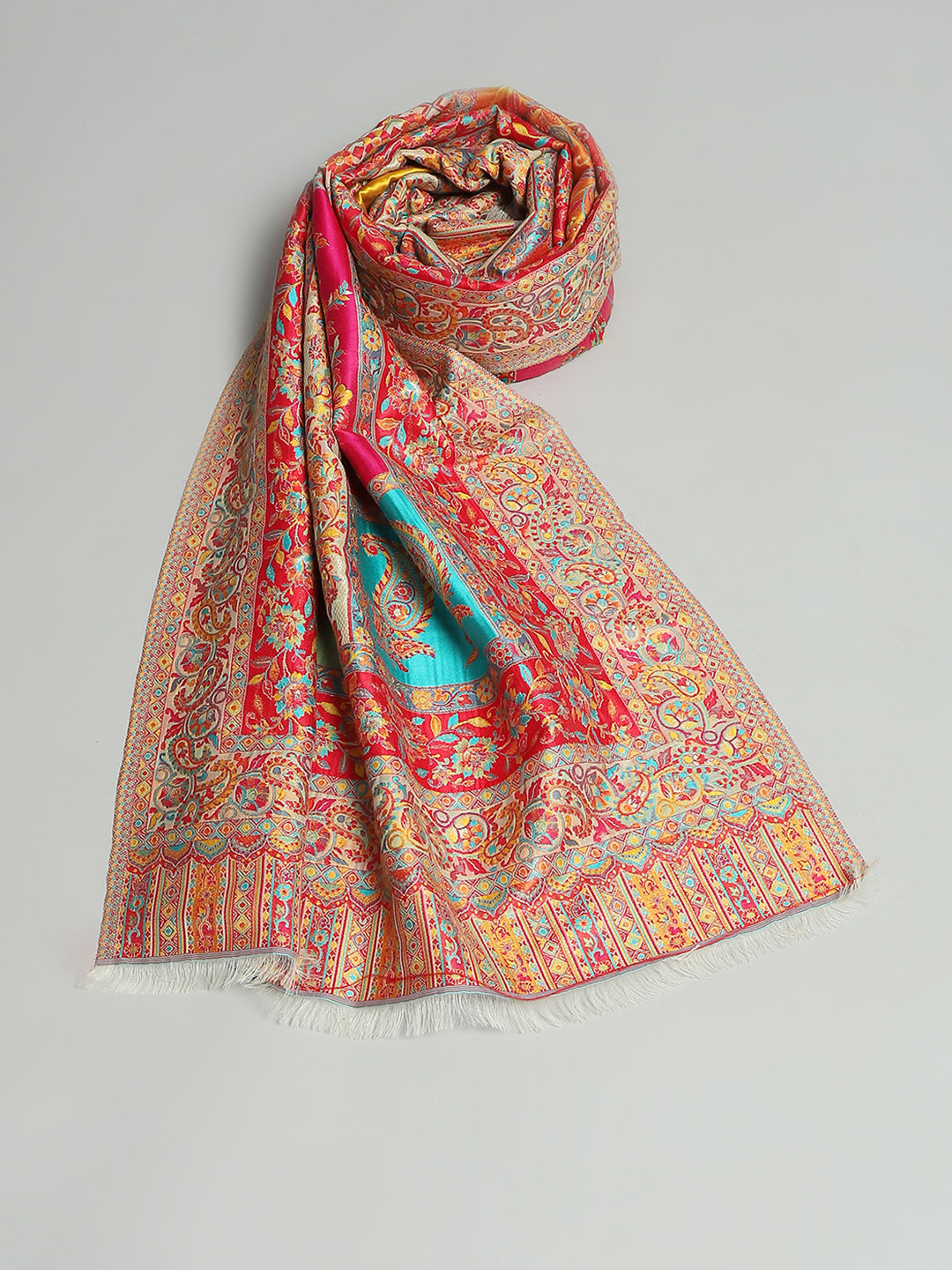 Women Multicolor Self Design Stole