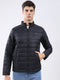 Rock.it Men Black Solid Collar Full Sleeve Jacket