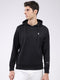 Rock.it Men Black Solid Hooded Full Sleeve Sweatshirt