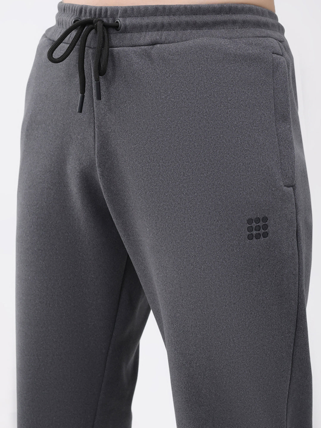 Rock.it Men Grey Solid Regular Fit Winter Lower