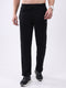 Rock.it Men Black Solid Regular Fit Winter Lower
