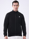 Rock.it Men Black Solid Mock Neck Full Sleeve Sweatshirt