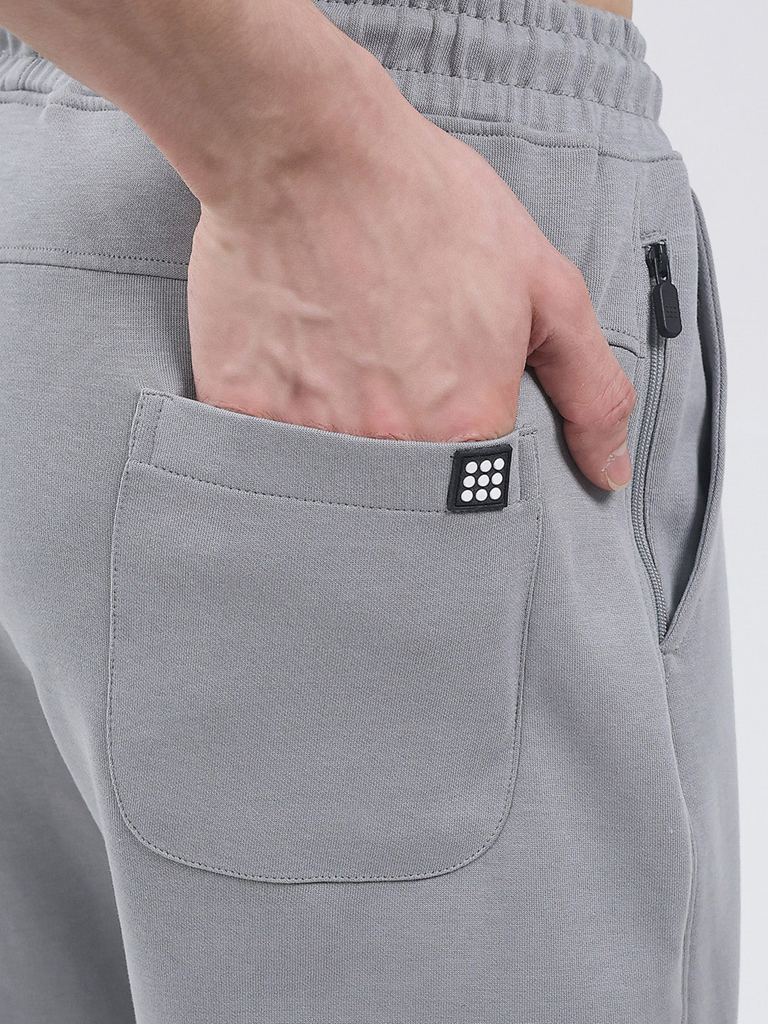 Rock.it Men Grey Solid Regular Fit Winter Lower