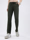 Rock.it Men Olive Solid Regular Fit Winter Lower