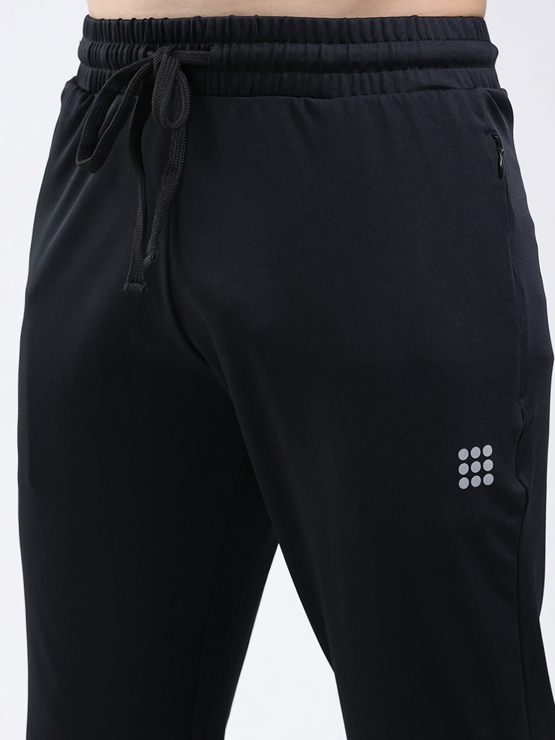 Rock.it Men Black Solid Regular Fit Winter Lower