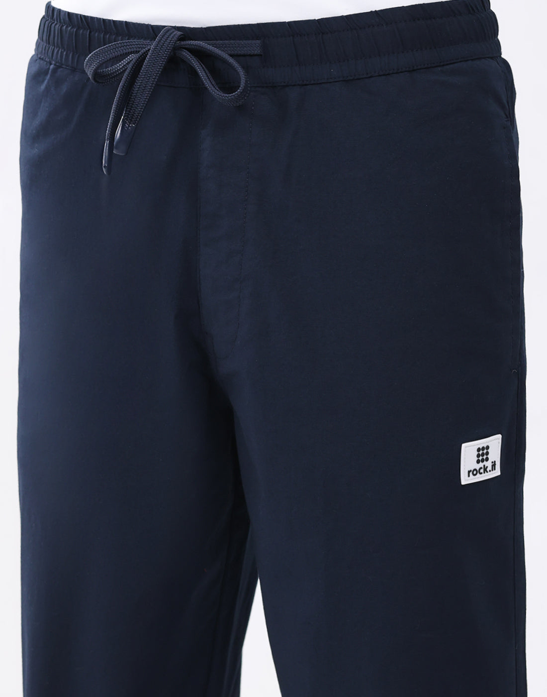 Rock.it Men Navy Blue Solid Regular Fit Winter Lower